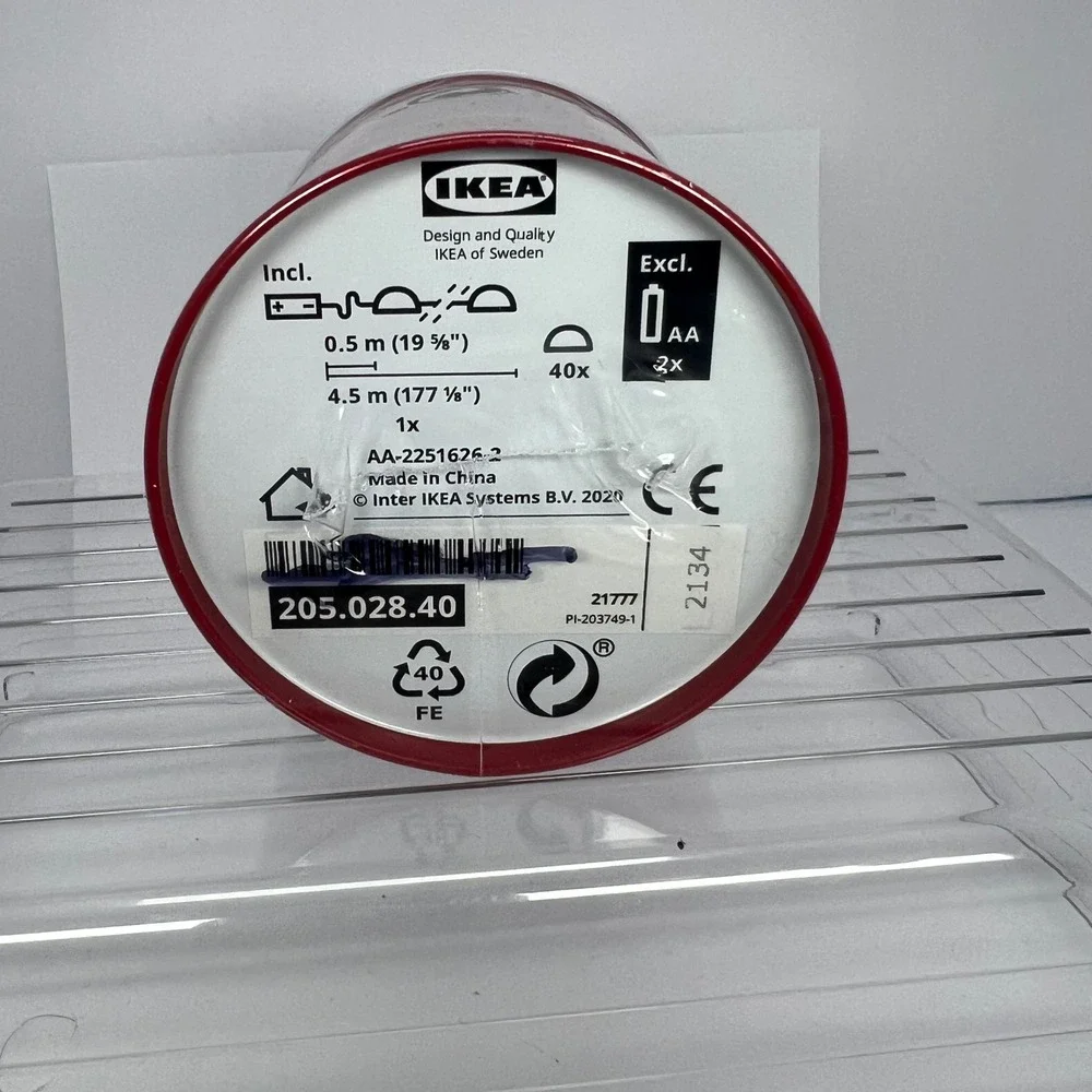 IKEA STRALA‎ LED Lighting Chain 4.5m 13ft Indoor Outdoor Use Battery Operated